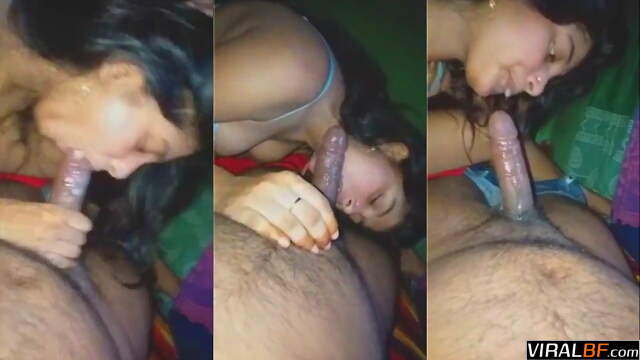 Desi Bhabhi Gives Loud Moaning Deepthroat Blowjob