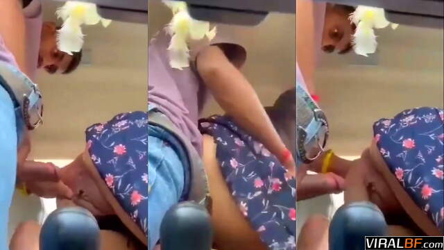 Rajasthani Guy Pounds GF’s Chuttad Upar In Car – Loud Moaning Turns Into Dirty Talk