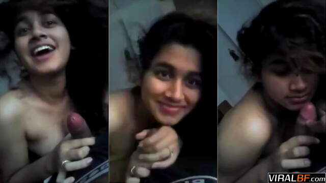 Shy Indian Girlfriend Caught Sucking Boyfriends Cock On Camera Uncut And Real Life Action